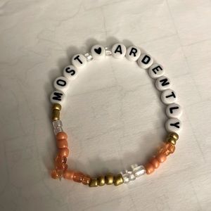 Jane Austin Pride and Prejudice beaded letter friendship bracelet buy swap